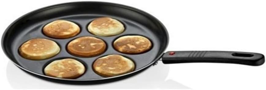 7 Hole Pancake Frying Pan Emotion Small Egg Meatball Dumpling Removable Handle Dough Crepe Mould Set