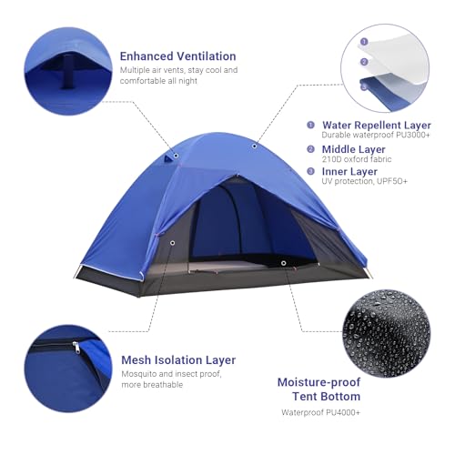 Carpa para camping Byliable para 6 personas impermeable miniatura 4