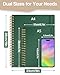 Imagen de ihaspoko Cuaderno A5 con Separadores- Papel 100GSM Anti-Sangrado