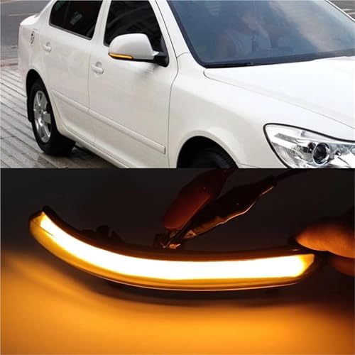 Luces LED intermitentes dinámicas para espejo de Skoda Octavia 2009-2013 y Superb 3