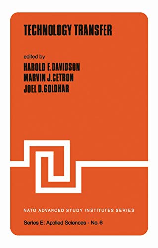Technology Transfer (NATO Science Series E:, 6) 9028605738 Book Cover