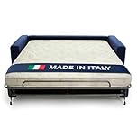 DOLCI SOGNI Materasso per Divano Letto Matrimoniale 140x190, Materasso Waterfoam Ortopedico Antibatterico H14 cm, 100% Made in Italy, Adatto anche come Materasso 140x190 per Letto