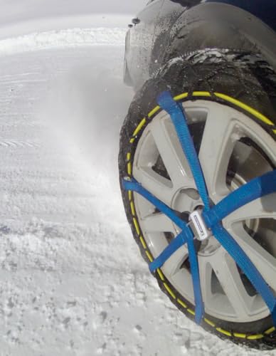 MICHELIN EASY GRIP EVOLUTION 3 Schneekette Auto Textilschneekette 2 Stück | Reifen Schneekette Ultraleistungsfähig Einfache Handhabung
