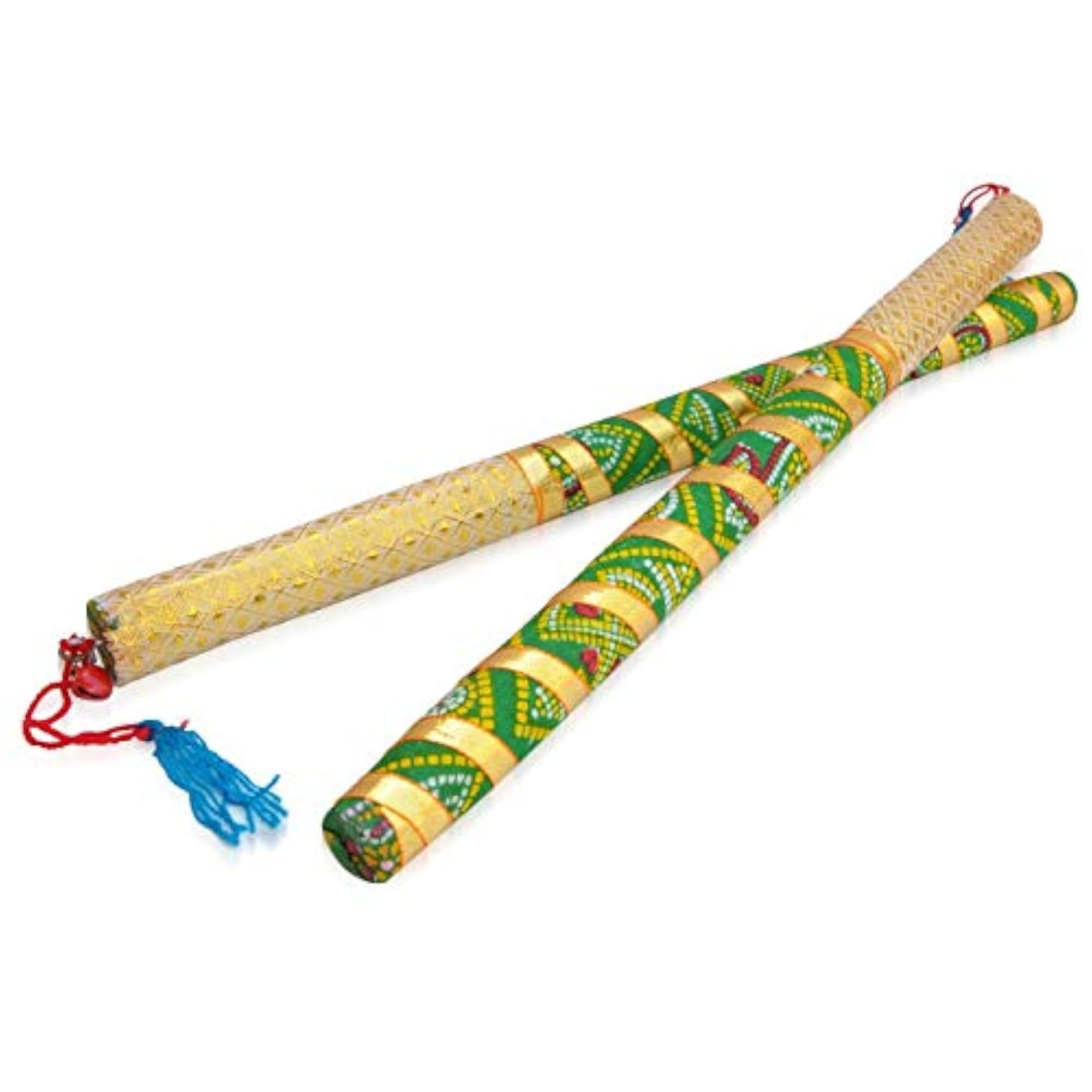 Hardwood Dandiya Sticks, Multicolour
