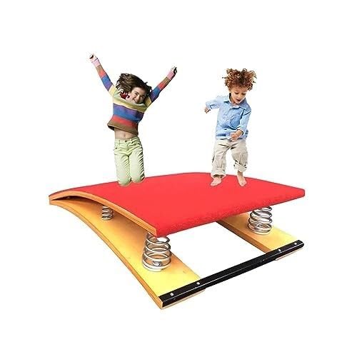 JINJIANNING Vaulting Gymnastics Springboard for Kids Adults, Anti-Slip Training Equipment with High Elasticity Spring for Schools, Sports Clubs Home Use