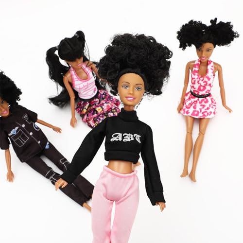 ONEST Set 5 Muñecas Afroamericanas 11.5 Pulgadas miniatura 4