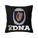 federe 45x45cm coat of arms of ireland it's in my dna cuscino copricuscini bifacciale stampato federa per auto, letto, divano