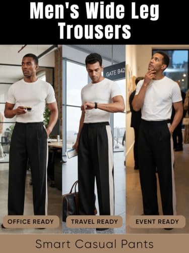 Image of GRECIILOOKS Men's Stretchable Track Pants | Comfortable & Stylish Trousers for Men | Formal & Casual Pant for Man | Breathable Summer Pant with Elastic Button Closure & Korean Style Travel With Pocket