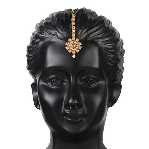 Traditional Kundan & Stone Studded Maang Tikka (T2035FL)