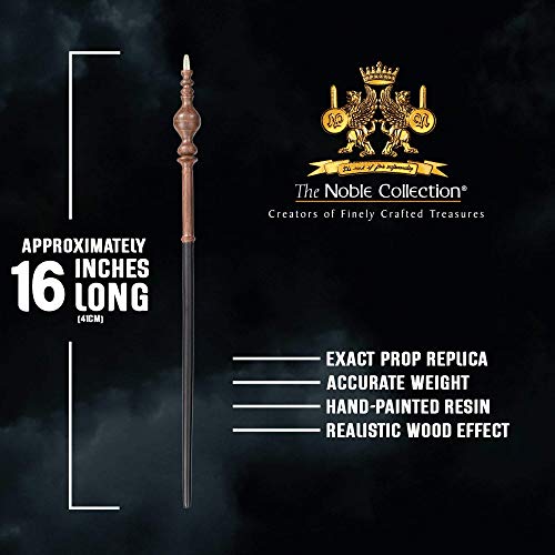 The Noble Collection - Professor Minerva McGonagall Character Wand - 16in (40cm) Wizarding World Wand with Name Tag - Harry Potter Film Set Movie Props Wands