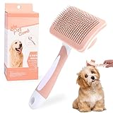 Phantasy® Klein Haustier Hundebürste Katzenbürste, Haustier Bürsten Selbstreinigende Fellbürste, Haar Entferner Haustierbürste für Langhaar und...