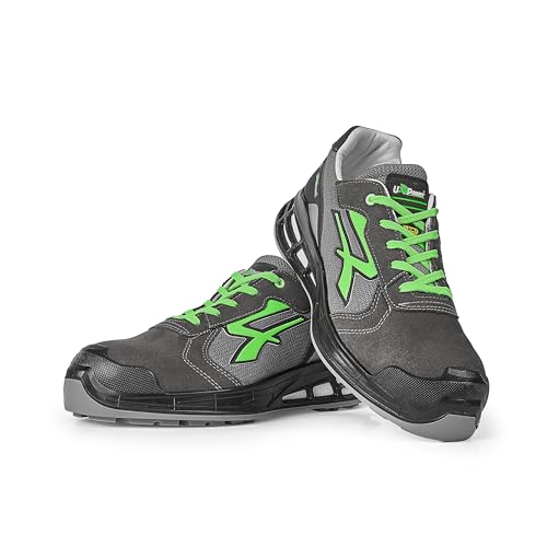 Upower Scarpe Egon Grigio Verde Basse Numero 40 S1p - 4