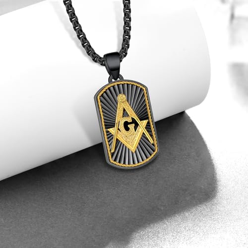 Masonic/Cross/Compass/St Michael/St Christopher/Santa Muerte/Star of David Pendant Necklace 925 Sterling Silver Shields Necklace for Men Women with 22"+2" Rolo Chain2