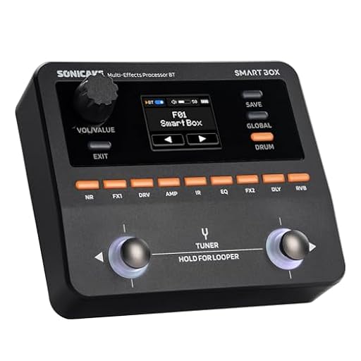 SONICAKE Procesador de Múltiples Efectos para Guitarra/Bajo, 130+ Efectos, Soporte NAM/IR, Looper, Afinador/Metrónomo Integrado, Salida Estéreo Smart Box QME-20 | Ya disponible en tu tienda friki favorita! En mundofriki.es!