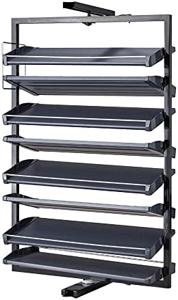 Shoe Storage Cabinet Cabinets Hallway Slim Cupboard Cupboards Hallways Slimline，Shoe Storage Cabinet - Slim Rotating Metal Rack for Narrow Spaces