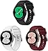 Produktbild Gransho Uhrenarmband kompatibel mit Galaxy Watch4 44mm / Watch4 Classic 46mm, Premium Weiches Silikon Verstellbarer Ersatzgurt (3-Pack I)