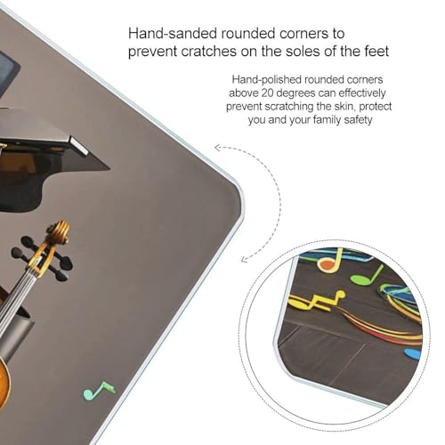 Báscula Digital de Baño con Notas Musicales y Plataforma Amplia miniatura 4