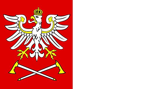 Drapeau Czarny Dunajec grand format pour mât extérieur de commune