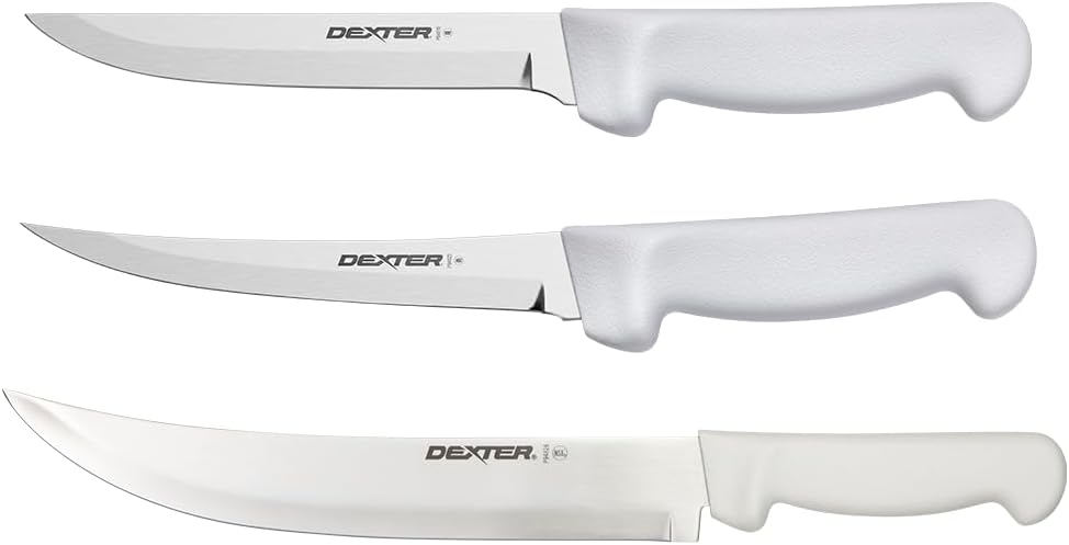 Dexter-Russell The Dexter Russell 3 Piece Knife Combo Set - Cutlery Butcher Chef Set