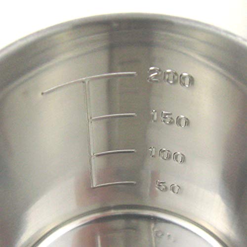 Vaso medidor acero inoxidable 200 ml Nagao miniatura 2
