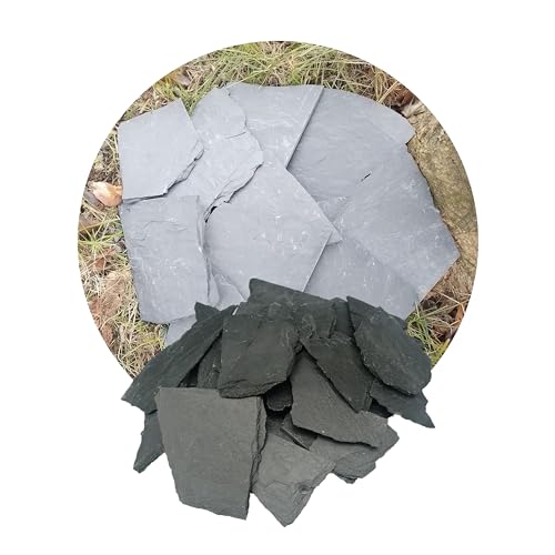 Schiefer Splitt 25 Kg – Gebrochene Platten 5-20 Cm Für Wege, Beete & Deko – Naturfarben & Frostbeständig