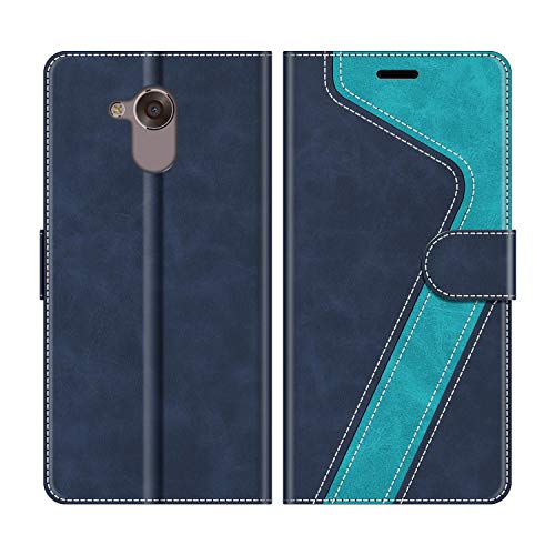 MOBESV Funda para Honor 6A, Funda Libro Magnético Carcasa para Honor 6A Funda con Tapa, Azul