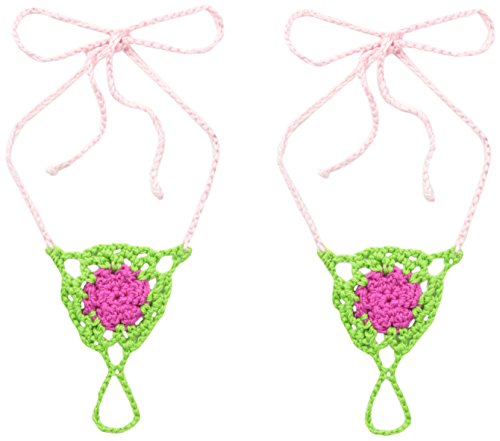 Jefferies Socks Big Girls' Color Pop Crochet Barefoot Sandal