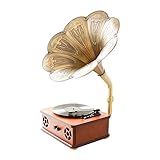 [INTELLIGENT POWER-OFF MEMORY] - Plattenspieler für Schallplatten, nach versehentlichem Stromausfall ， Der intelligente Power-Off-Speicher behält die Einstellungen beim letzten Ausschalten beim Starten bei.
