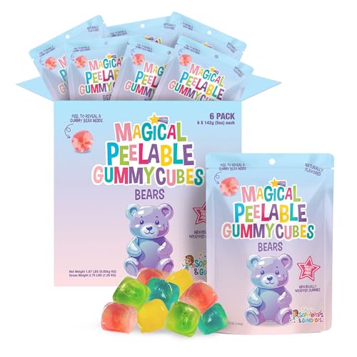 Cubos gomosos pelables oso 5 oz 6 unidades