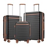 Accessoires Pratiques : Chaque valise du set de valise dispose de poignées confortables, clous de pieds et coins renforcés, durables et pratiques.