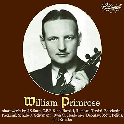 William Primrose plays Baroque sonatas and encore pieces