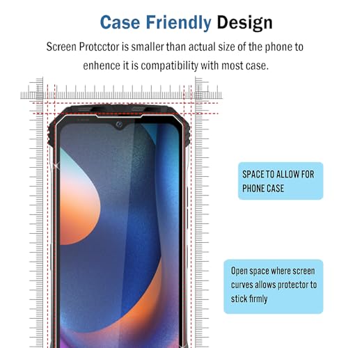 Vsjnk Screen Protector Compatible with DOOGEE S100/DOOGEE S100 Pro Tempered Glass - Image 4