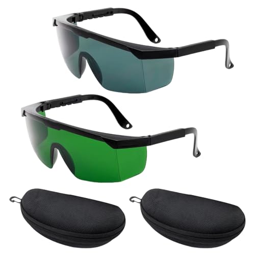 Jortmrd 2 Piezas Gafas Proteccion Laser IPL 200nm-2000nm Gafas Laser Depilacion Gafas de Seguridad Láser Gafas de Protección UV para Depilación, Infrarrojos, Protección Ocular