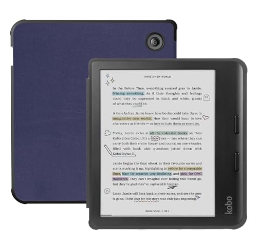 Image of Case for 7 inch Kobo Libra Colour /Libra 2 eReader Premium PU Leather Cover for Kono Libra Colour Case /Libra 2 eReader Case