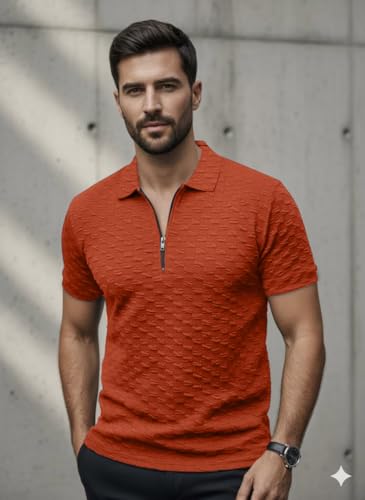 Image of Preneum Men's Poly Cotton Rich Solid Polo Tshirt | Collar Tshirts | Half Sleeves | Plain-Regular Fit (Available in Plus Sizes)