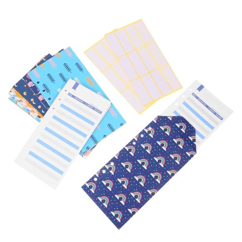 Holibanna 26個 創意現封筒入り 種デザイン予算管理用封筒と予算シート付き ラベルステッカー付き携帯用クーポンオーガナイザー財