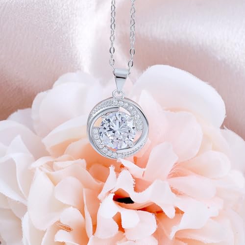 Image of Sterling Silver Pendant Necklace Charms Hypoallergenic Fashion Jewelry Dainty Valentines Day Birthday Gift for Women
