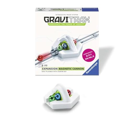 Ravensburger 27600 Gravitrax Cañón Magnético, Accesorio, 8+ Años, Juego Lógico-Creativo, Juego STEM