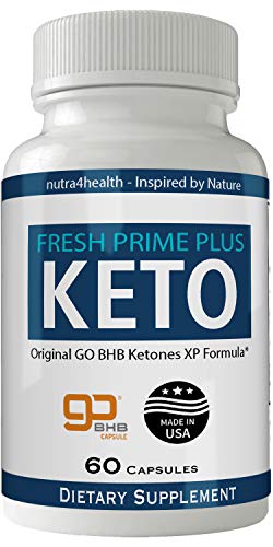 Fresh Prime Plus Keto Pills Advanced Weight Loss Supplement FreshPrime Natural Ketogenic 800 mg Formula with Original GO BHB Salts Ketone Diet Capsules to Boost Metabolism, Energy and Focus