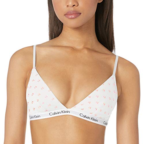 Calvin Klein Women's Carousel Triangle Bralette, Mini CK, M