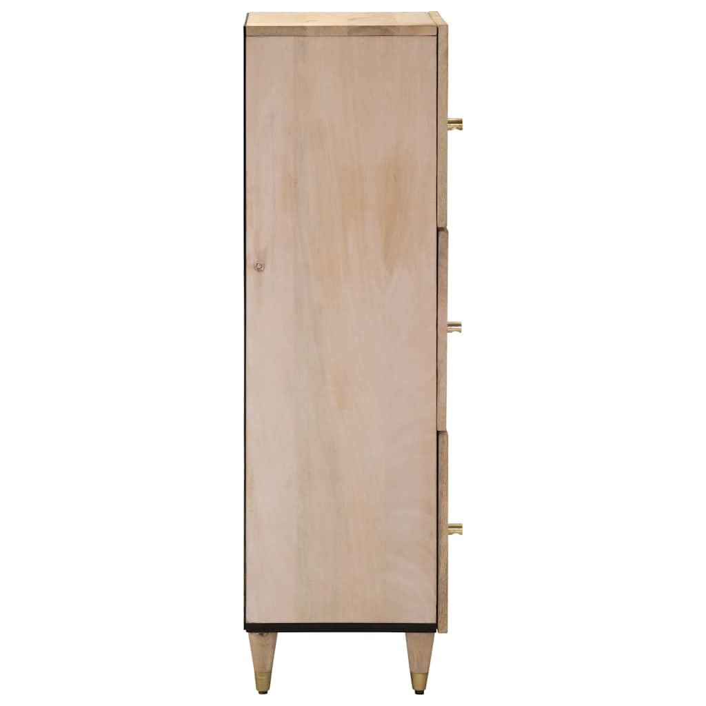 Mobiletto alto, 40 x 33 x 110 cm, in legno massiccio di mango