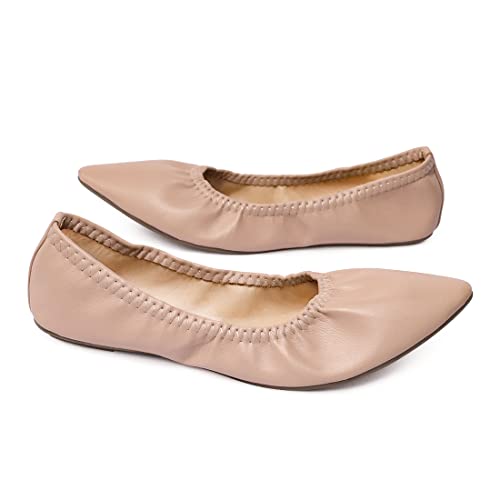 Image of Women's Ballet Flat Slip On Flats - Classic Casual Dress Shoes, Foldable Portable Travel Ballet Walking Shoes
