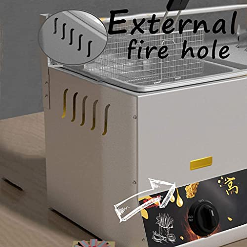 11L/ 23L Kommerzielle Fritteuse Gas Arbeitsplatte Edelstahl Pommes frites für Restaurant Home Fries Chicken Chip Fry Kitchen – Bild 7