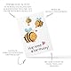 FORYOU24 Glückwunschkarte zum Geburtstag mit Umschlag Geburtstagskarte Grußkarte Karte mit Motiv Hap-bee birthday Mann Frau (KT_125)