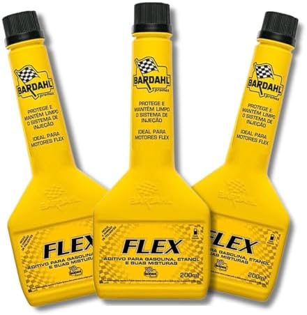 Kit C 3 Unidades Aditivo Gasolina Etanol Bardahl Flex 200ml