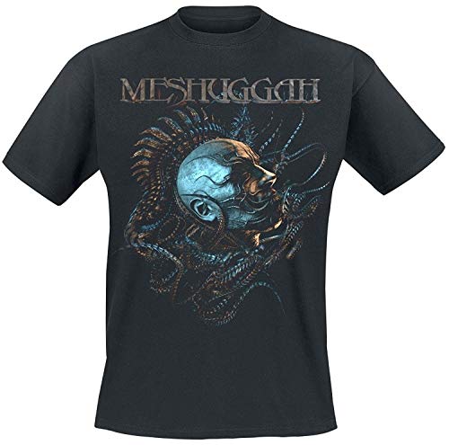 Men's Meshuggah Head T-Shirt Cotton Short Sleeve Black
