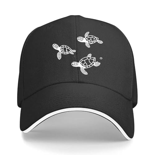 Casquette de baseball tortue lavable pour en finir avec les taches de sueur