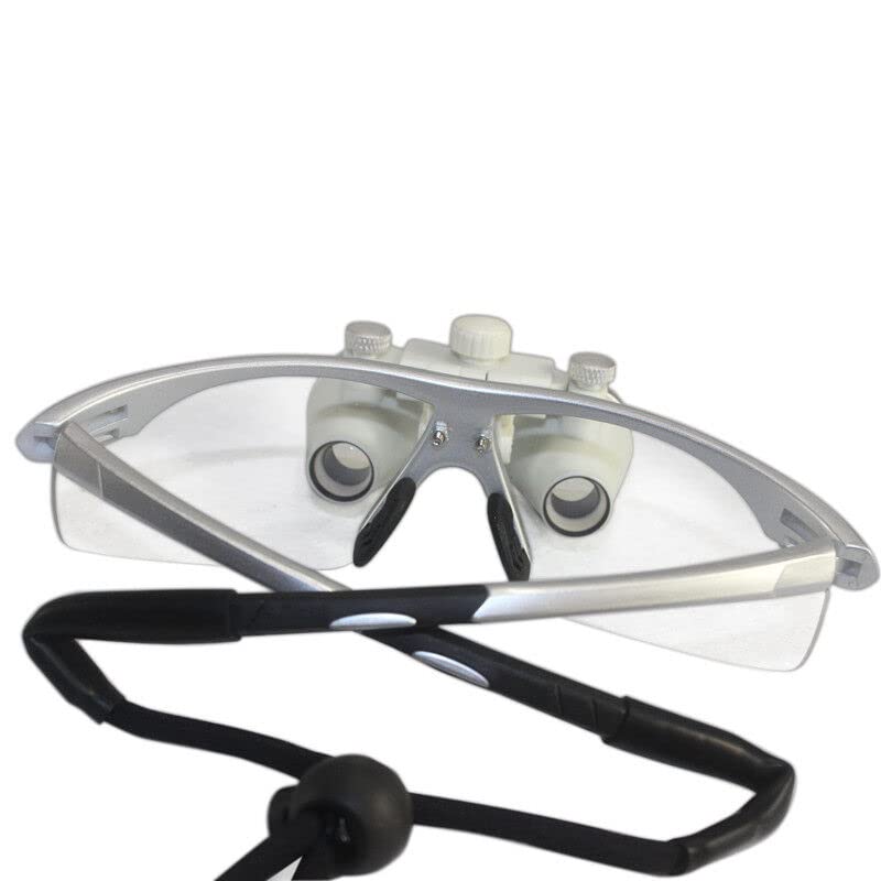 Dental Lupenbrille Kopflupe Brillenlupe 3.5x420mm LED Scheinwerfer Vergrößerungsglas + Headlight