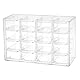Koomuao Schreibtisch-Organizer Plastik 6/9/12 Schubladen,Sortierboxen Kleinteilemagazin,Klein Schubladenbox Kunststoff Desktop Aufbewahrung Organizer für Kosmetik Schmuck Schreibwaren (16 Schubladen)