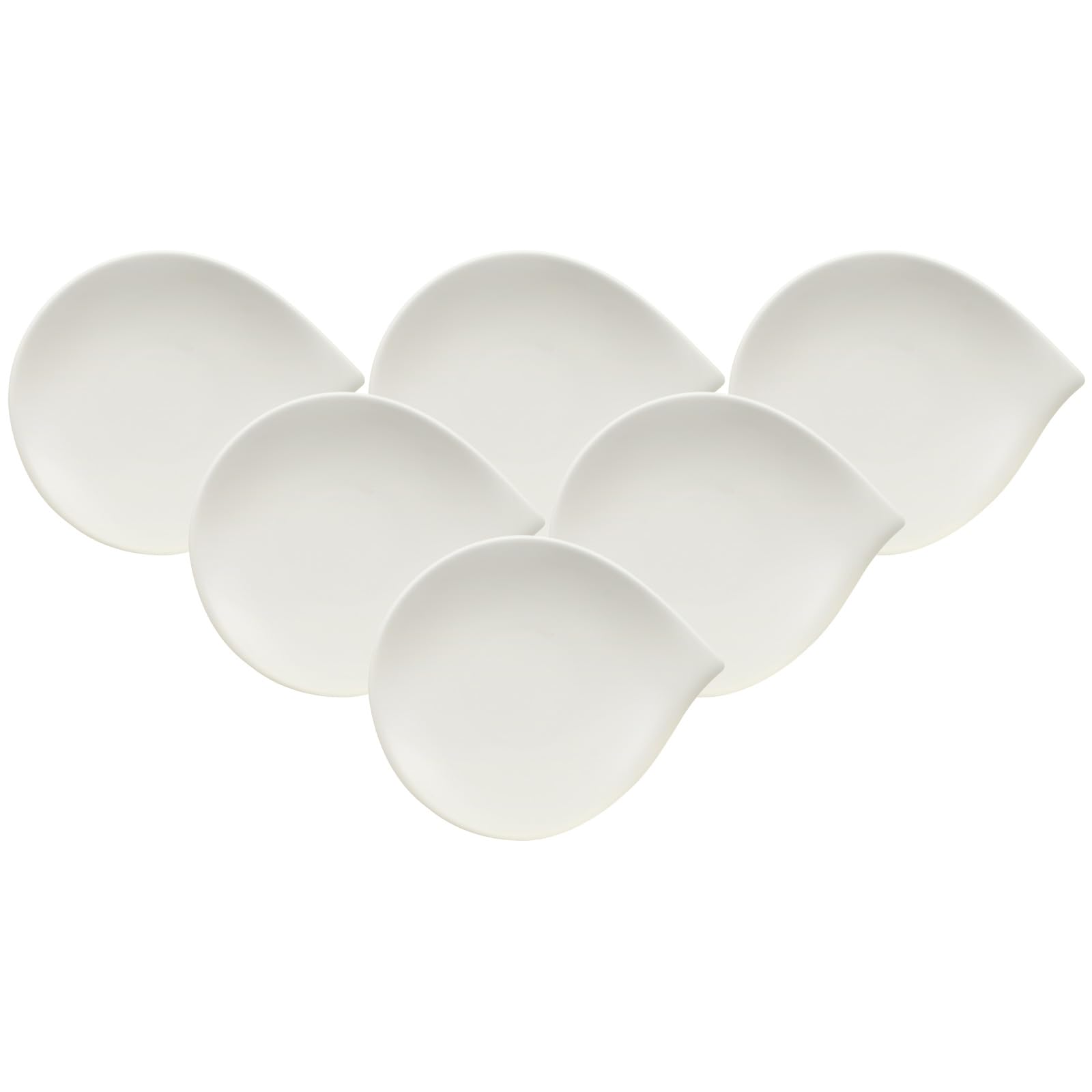 Villeroy & Boch 1034202660 Lot de 6 assiettes à pain Flow en acier inoxydable